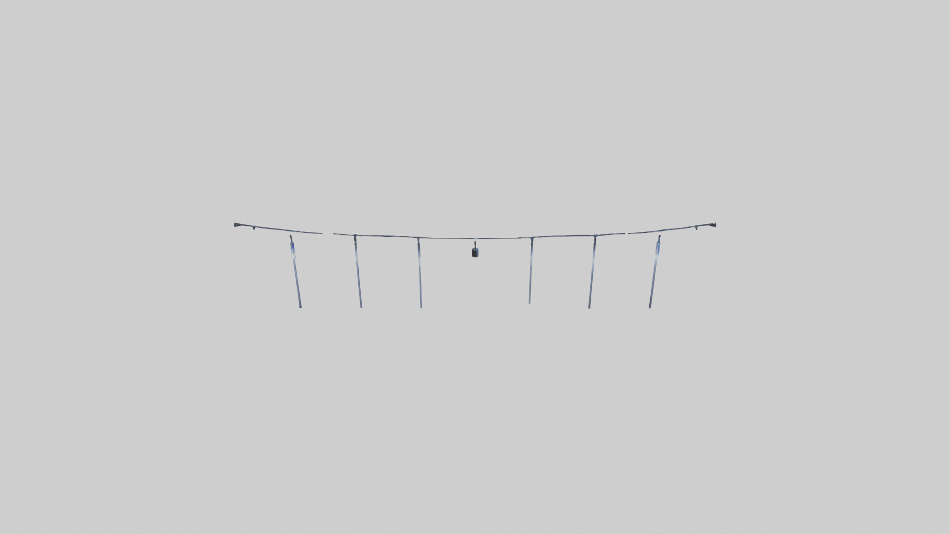 Icicle String Lights model Low-poly 3D model_15