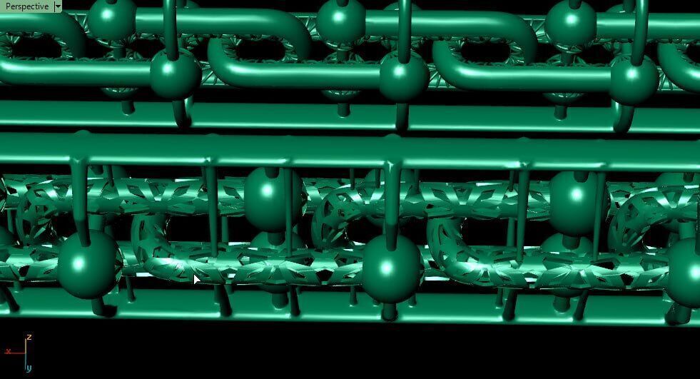 same chain 3 different hollow 3D print model_5