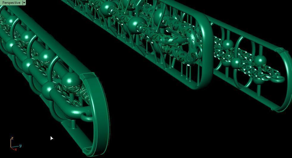 same chain 3 different hollow 3D print model_6