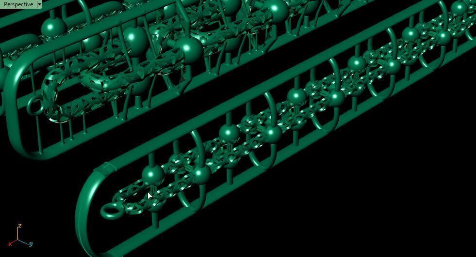 same chain 3 different hollow 3D print model_7