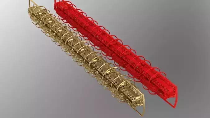 rectangular chain link bracelet 3D print model