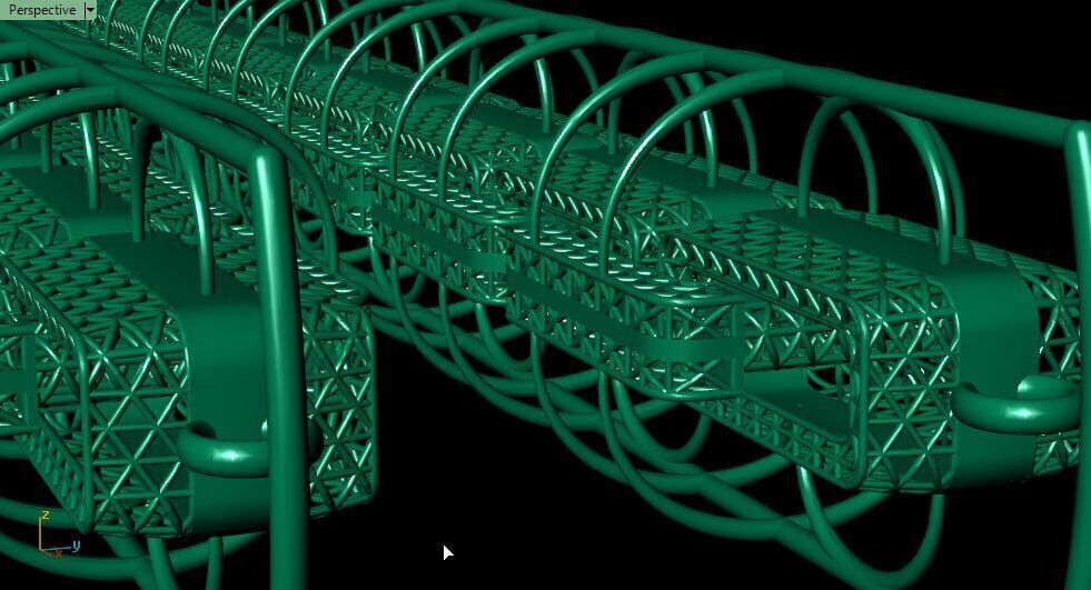 rectangular chain link bracelet 3D print model_3