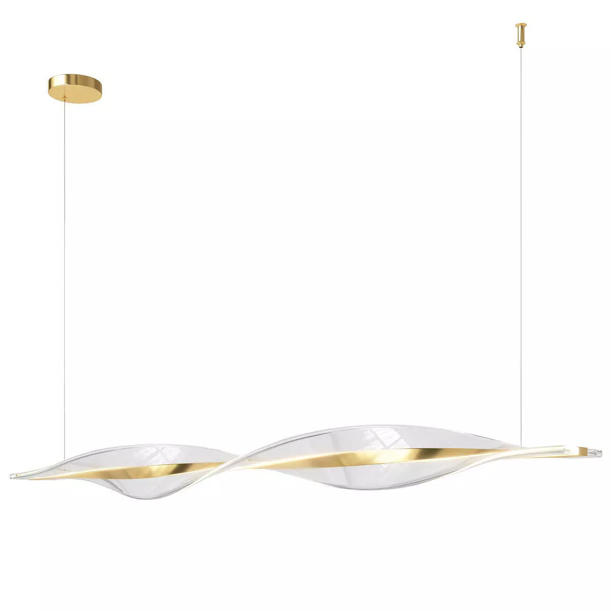 Spiral Nordic Style Chandelier 3D model