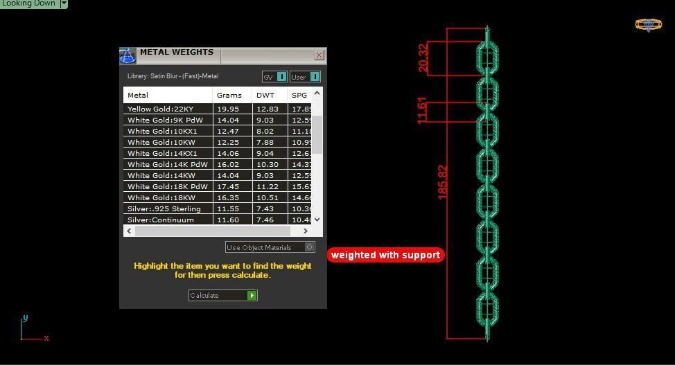 mixed rectangular chain link bracelet 3D print model_5
