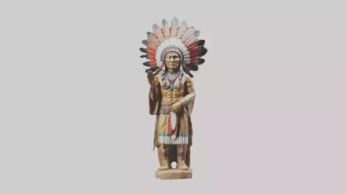 Indian Chief statue model