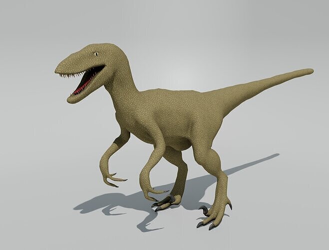 Velociraptor - Game Ready Low-poly 3D model
