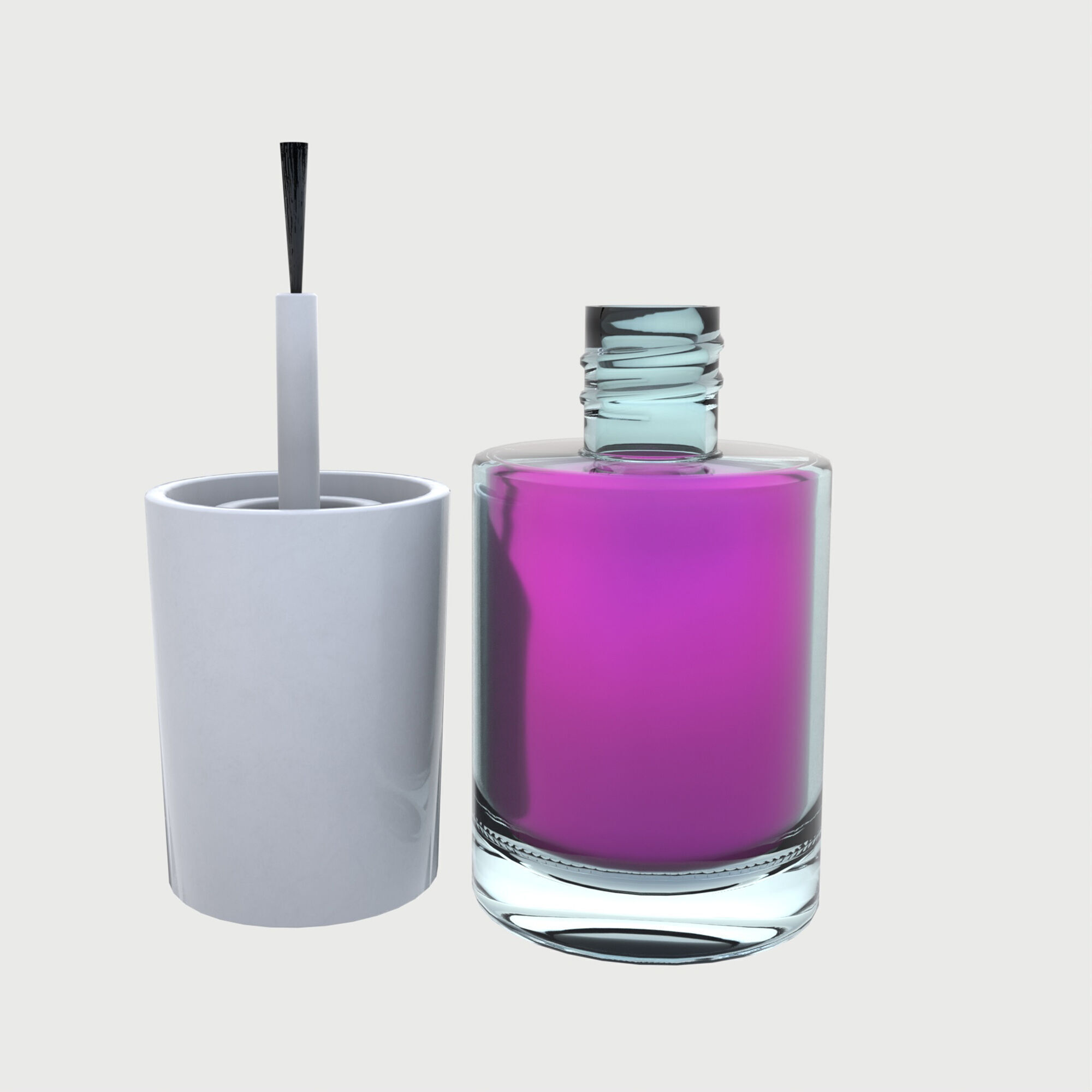 nail polish set 3D model_6