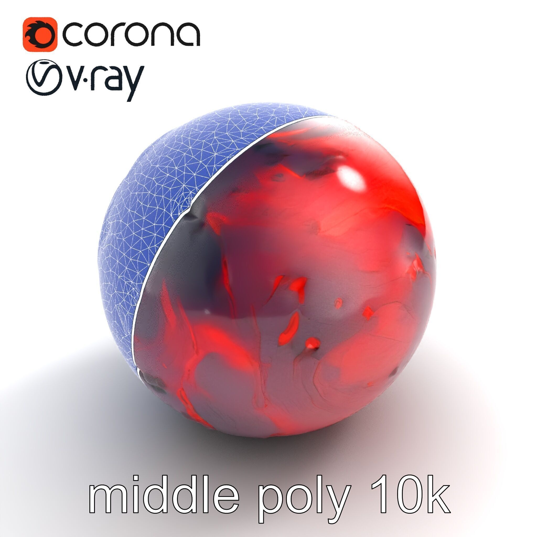 CrimsonCore Molten Planet Model Pack Low-poly 3D model_10