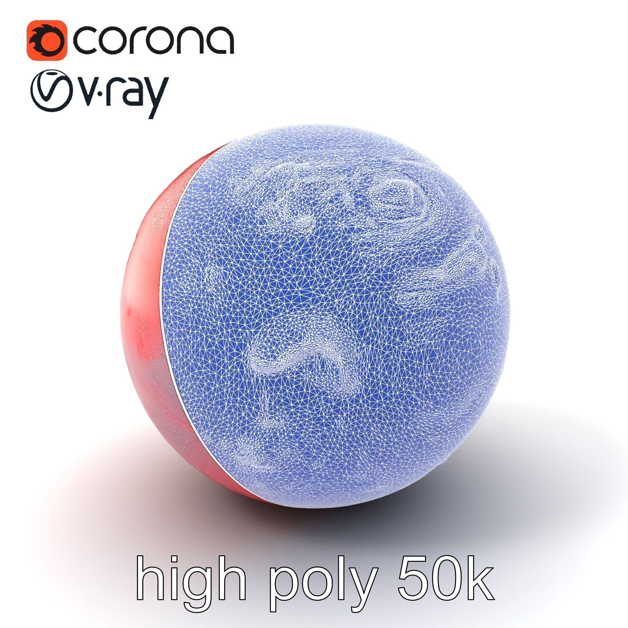 CrimsonCore Molten Planet Model Pack Low-poly 3D model_1