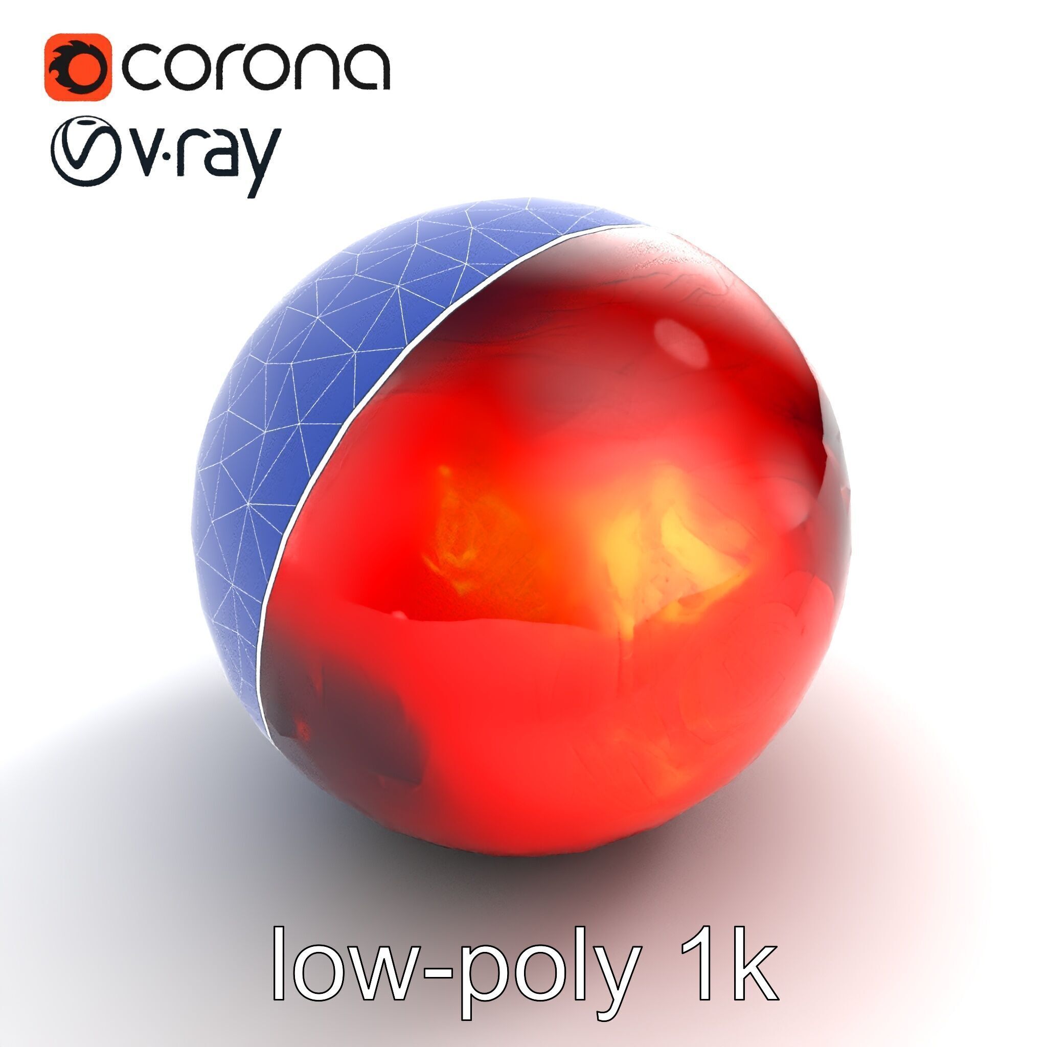 CrimsonCore Molten Planet Model Pack Low-poly 3D model_15