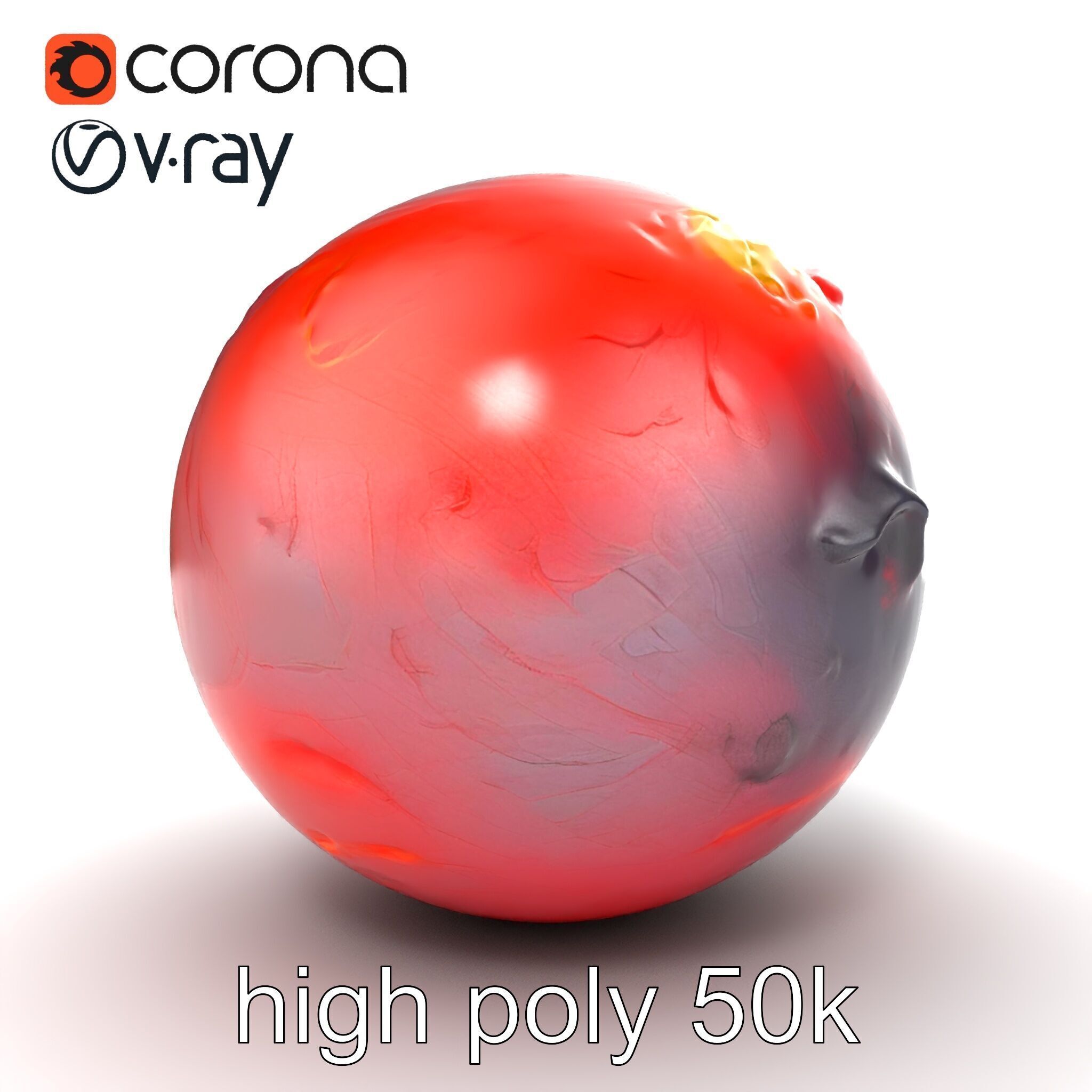 CrimsonCore Molten Planet Model Pack Low-poly 3D model_29