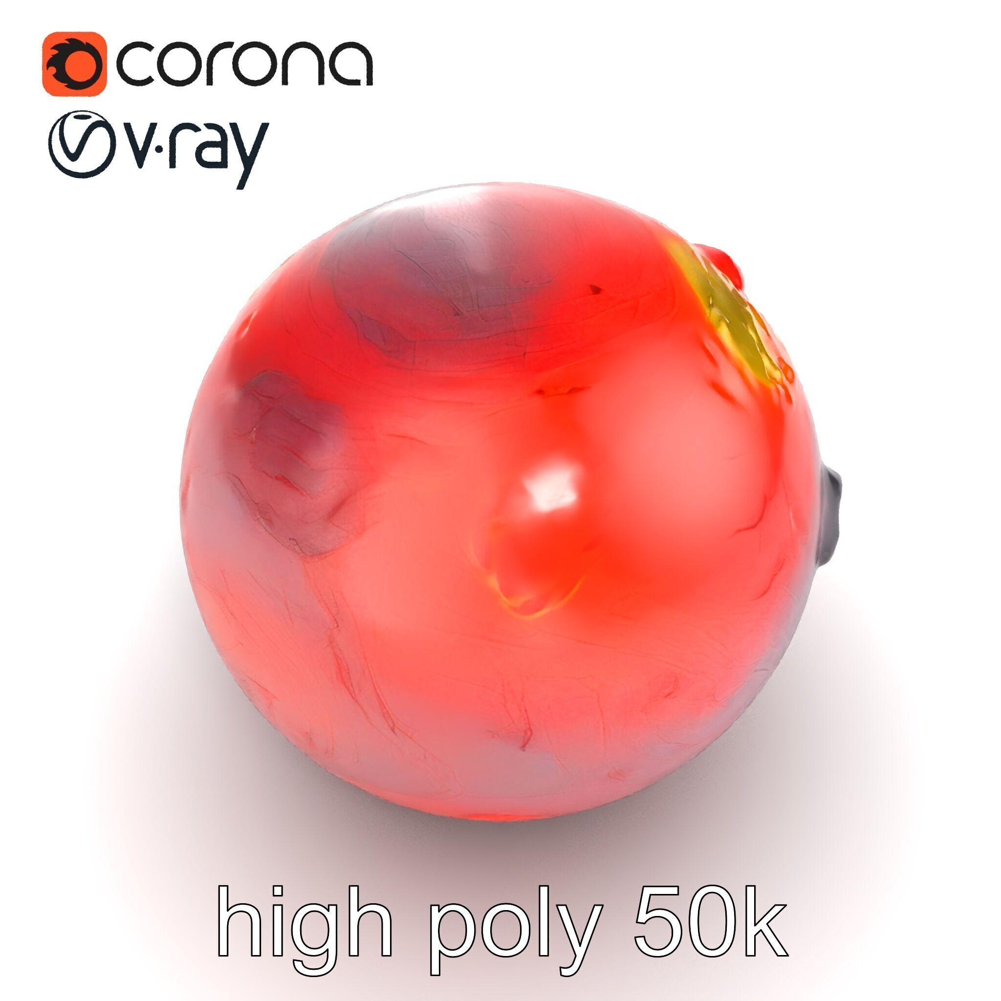 CrimsonCore Molten Planet Model Pack Low-poly 3D model_21