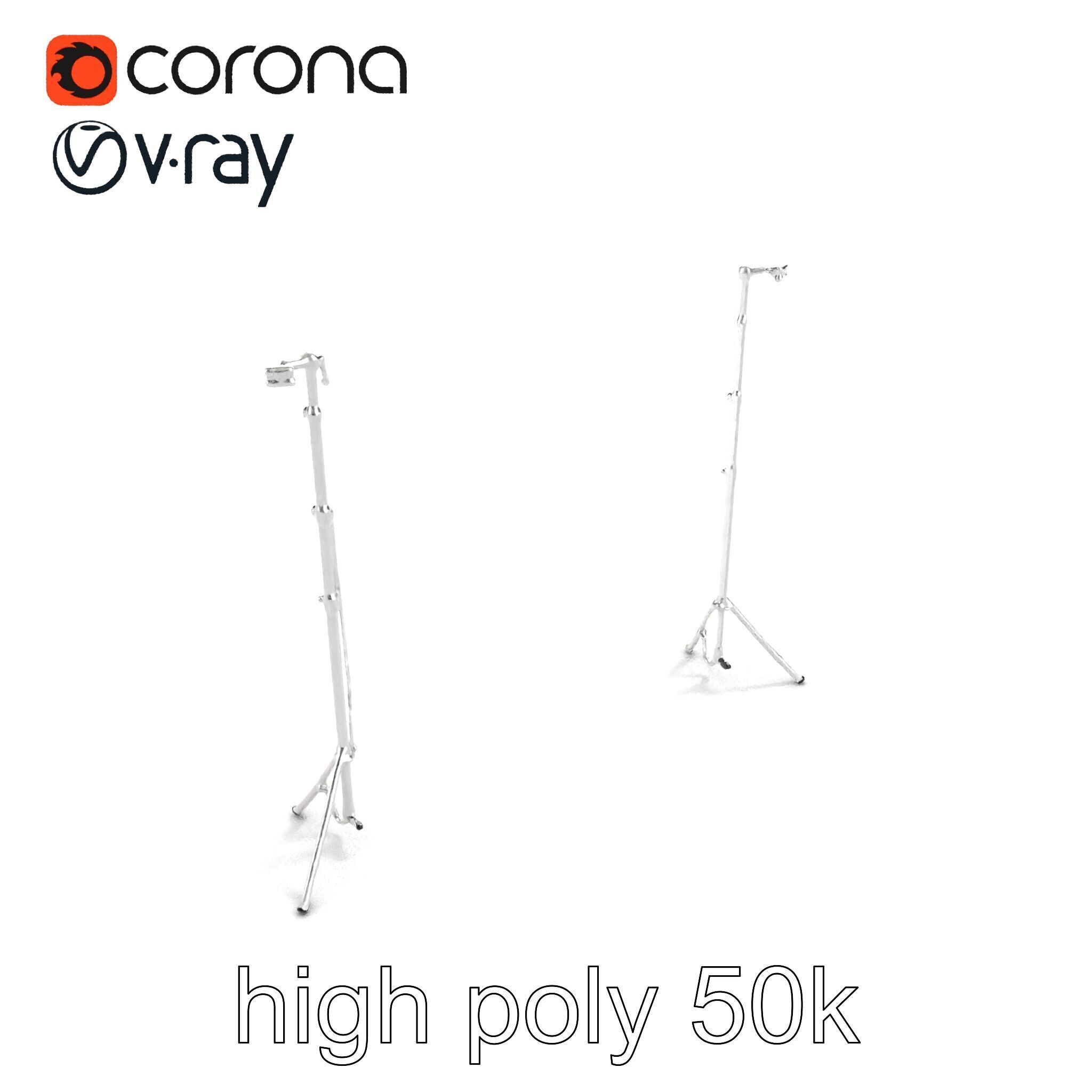 Modular Backdrop Frame System model pack Low-poly 3D model_9