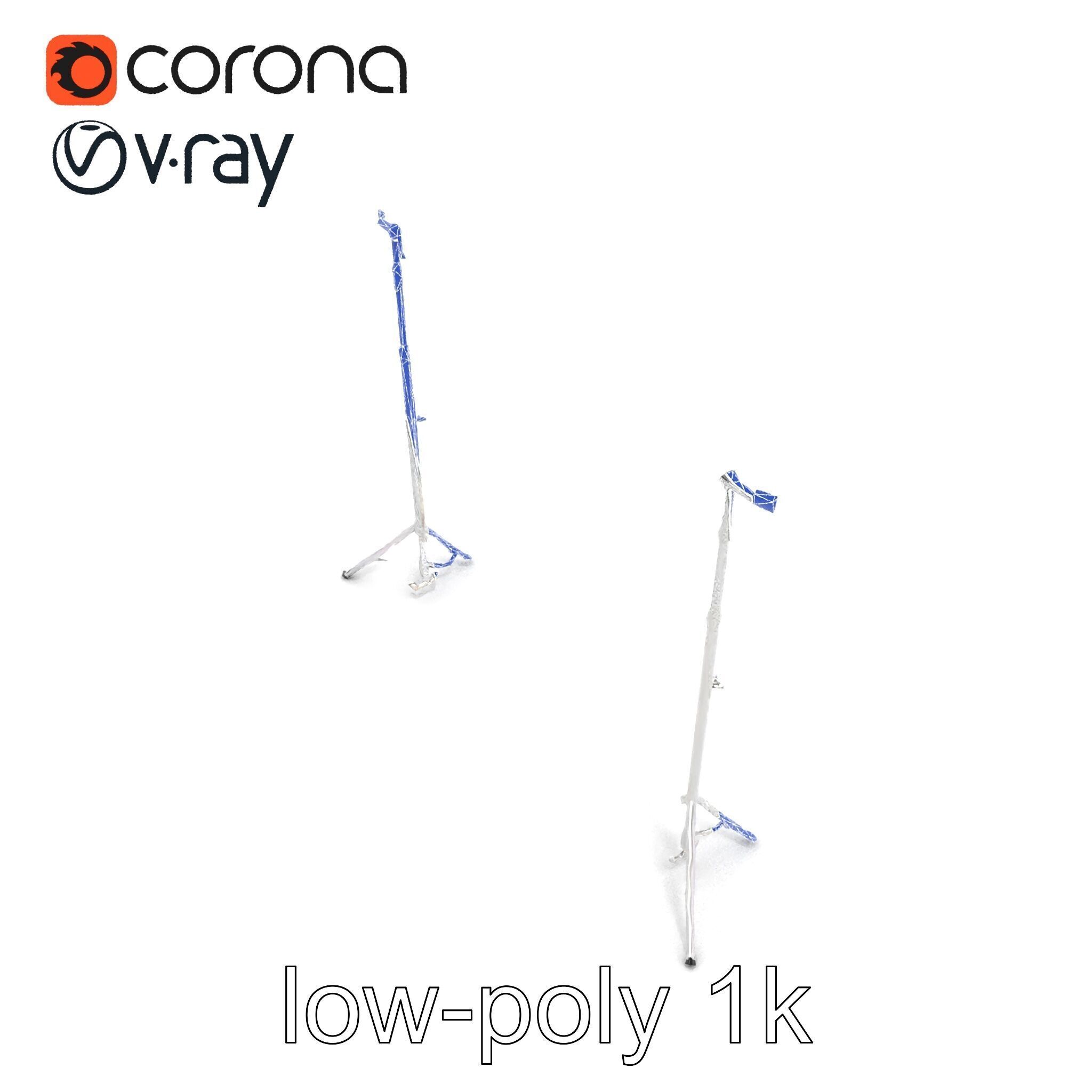 Modular Backdrop Frame System model pack Low-poly 3D model_18