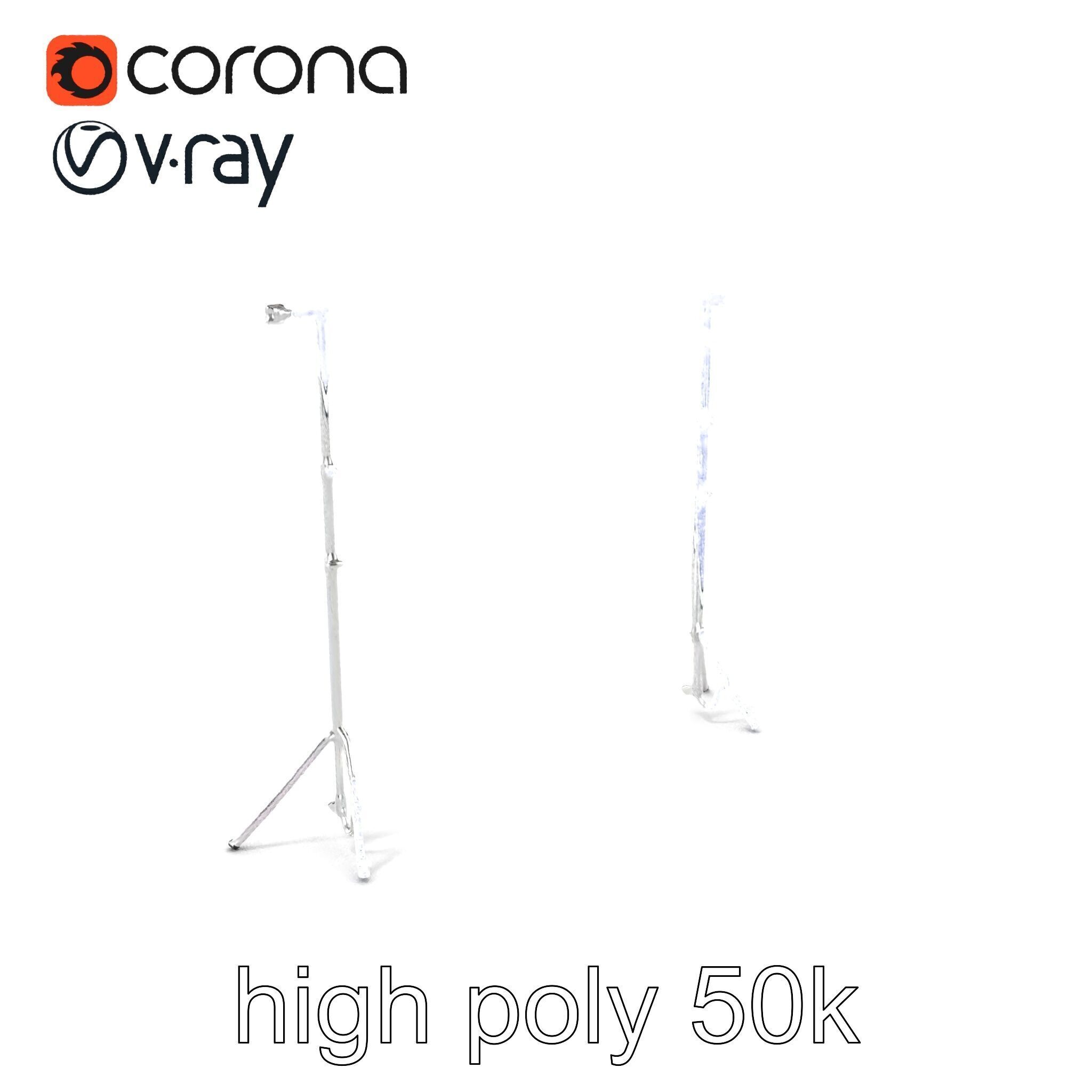 Modular Backdrop Frame System model pack Low-poly 3D model_1