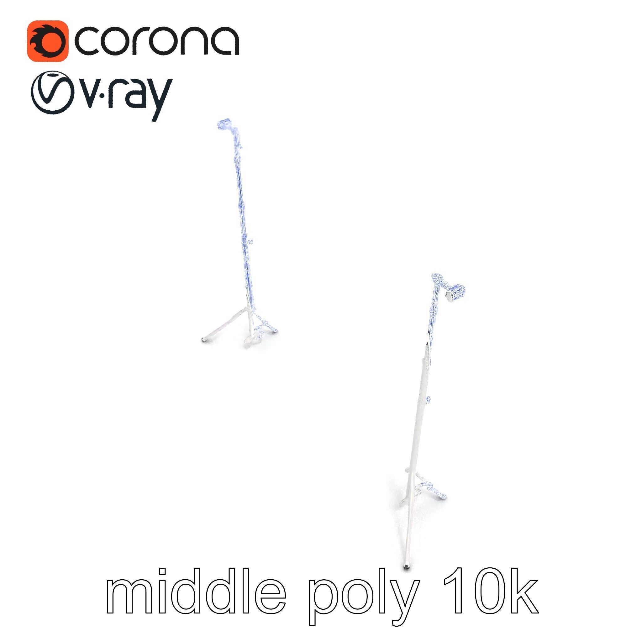 Modular Backdrop Frame System model pack Low-poly 3D model_11