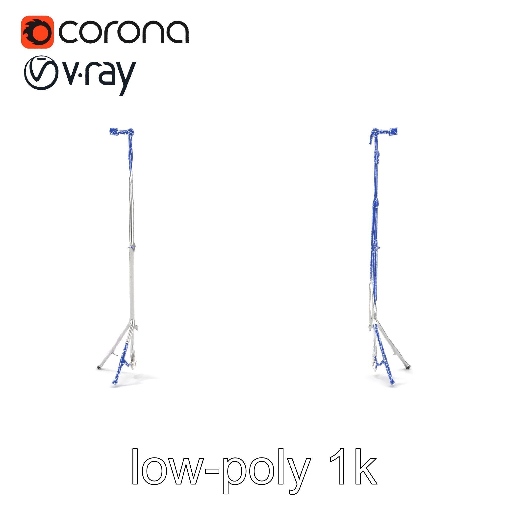 Modular Backdrop Frame System model pack Low-poly 3D model_16