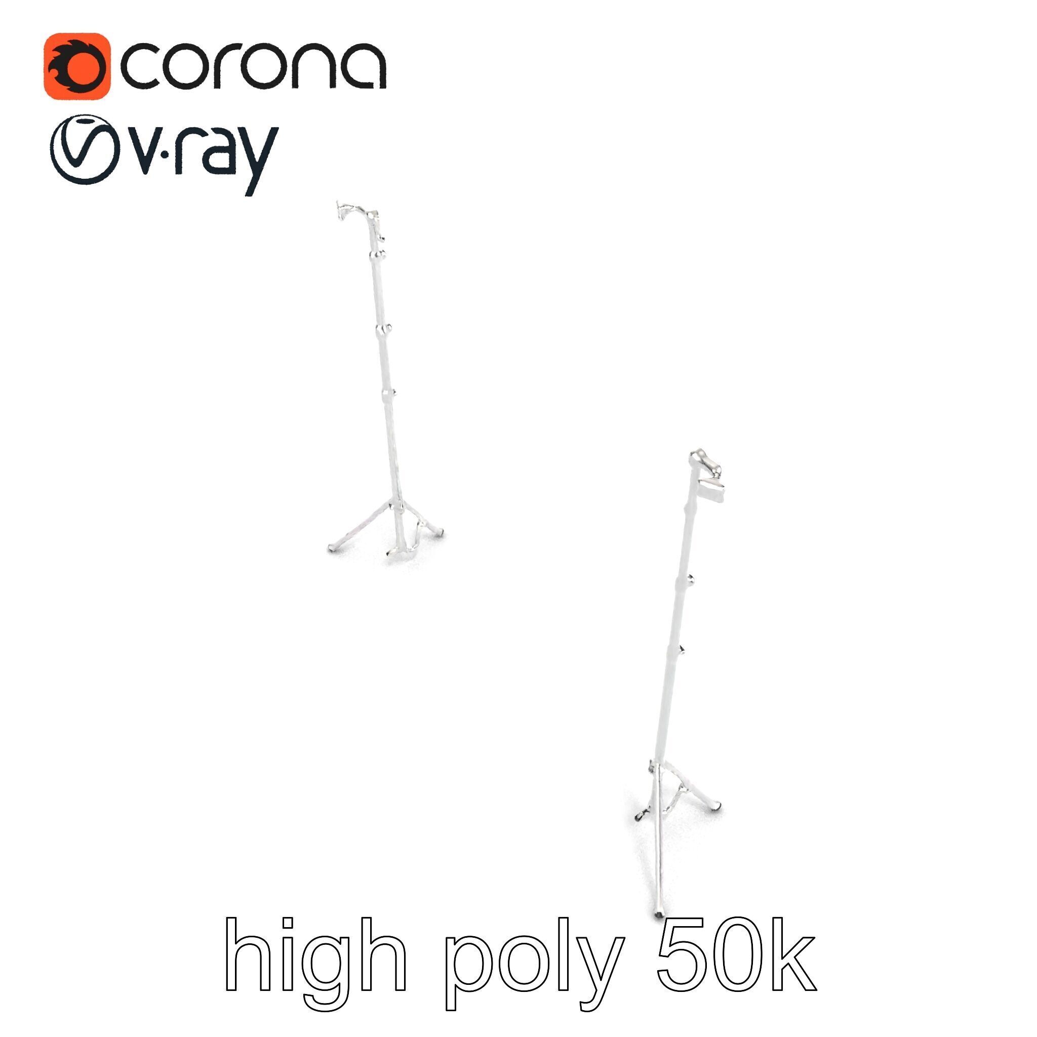 Modular Backdrop Frame System model pack Low-poly 3D model_13