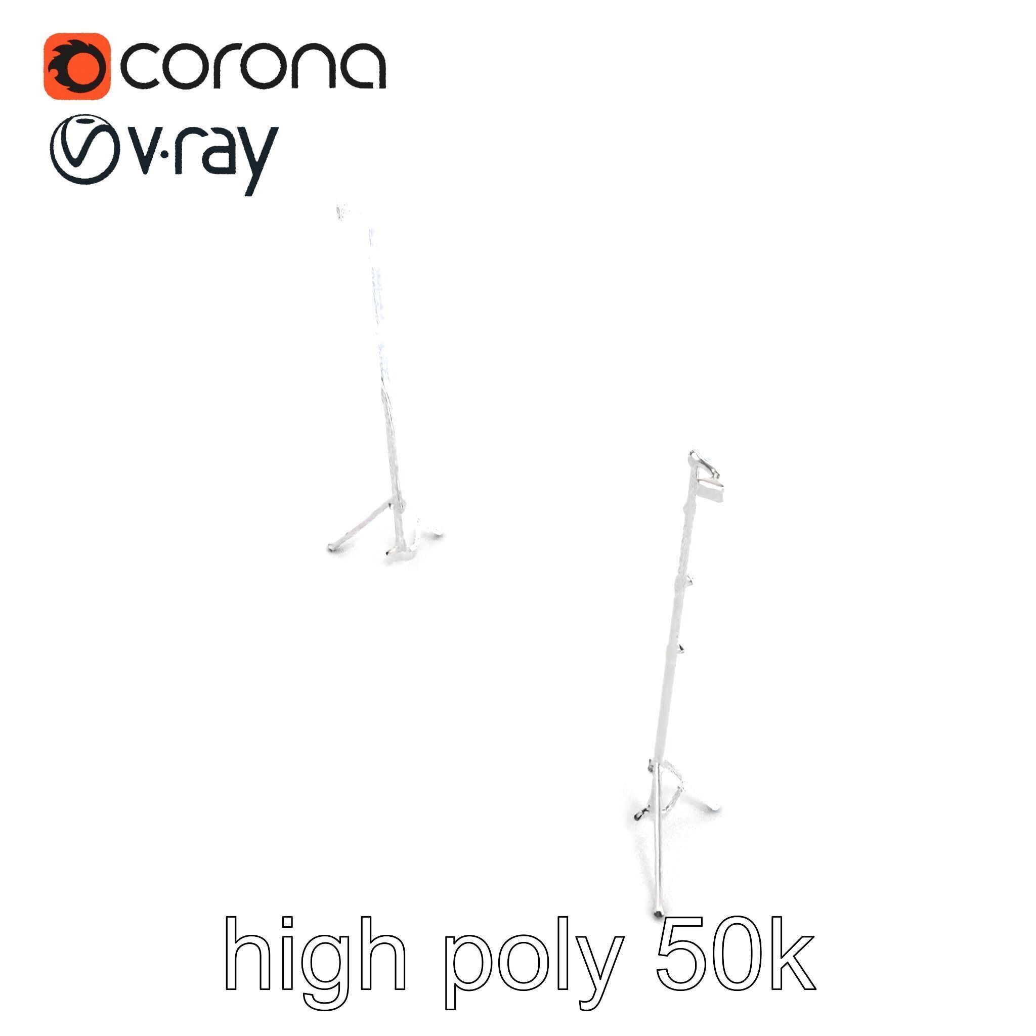 Modular Backdrop Frame System model pack Low-poly 3D model_14