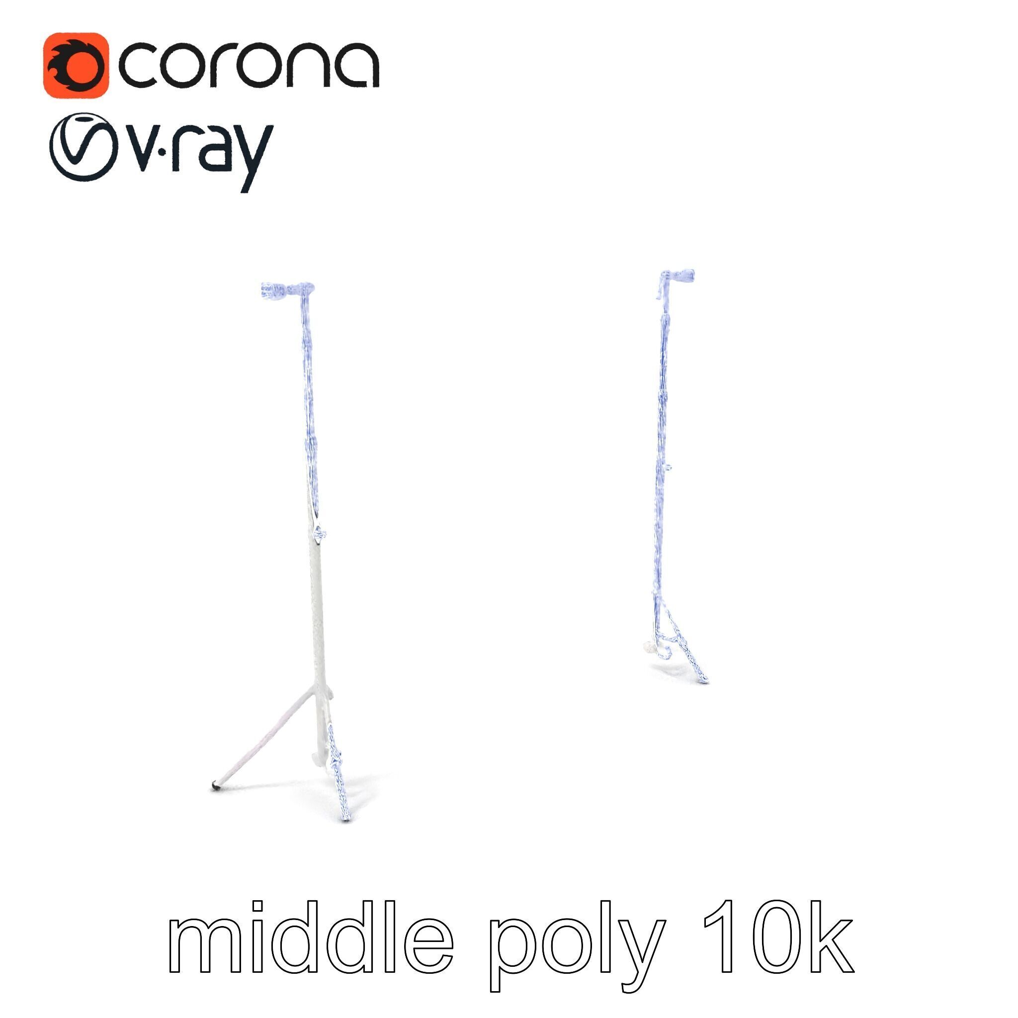 Modular Backdrop Frame System model pack Low-poly 3D model_5