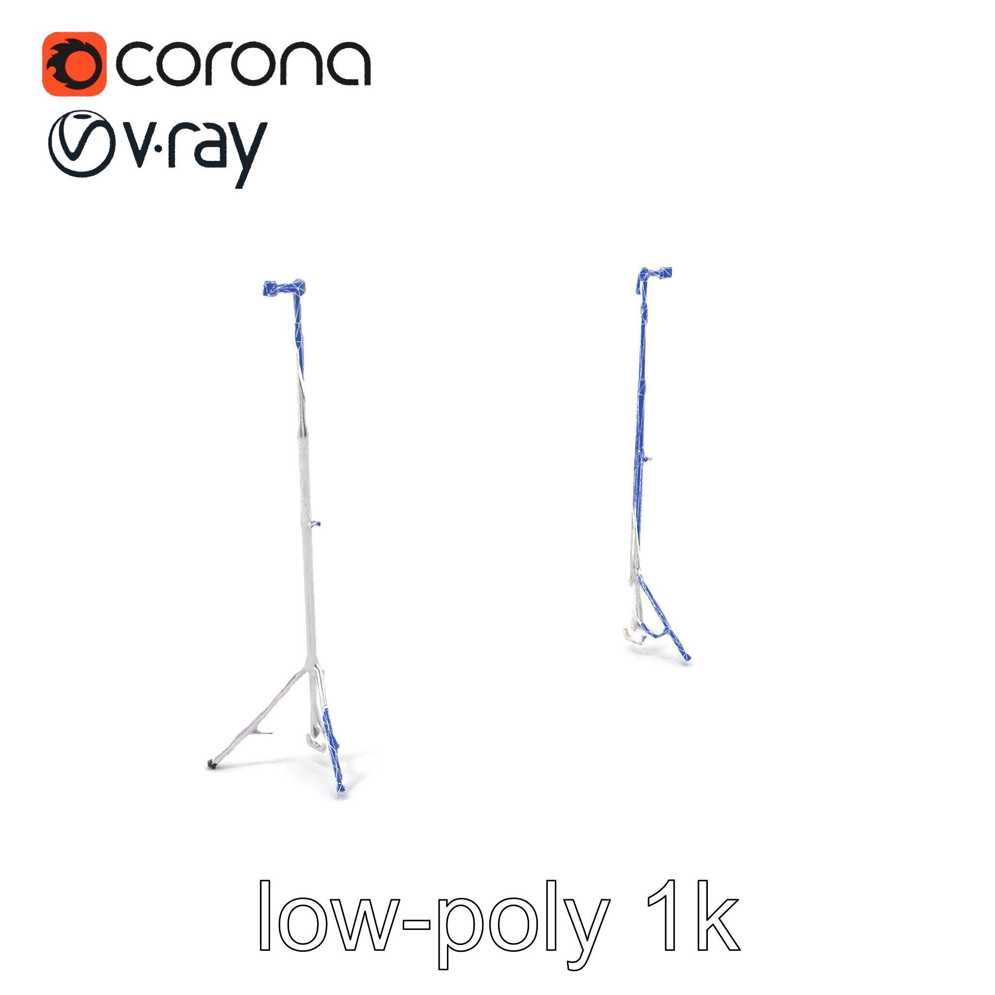 Modular Backdrop Frame System model pack Low-poly 3D model_6