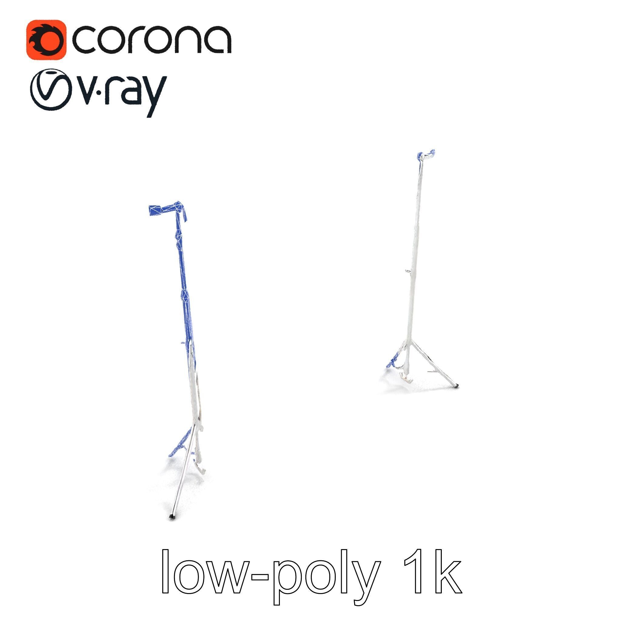 Modular Backdrop Frame System model pack Low-poly 3D model_12