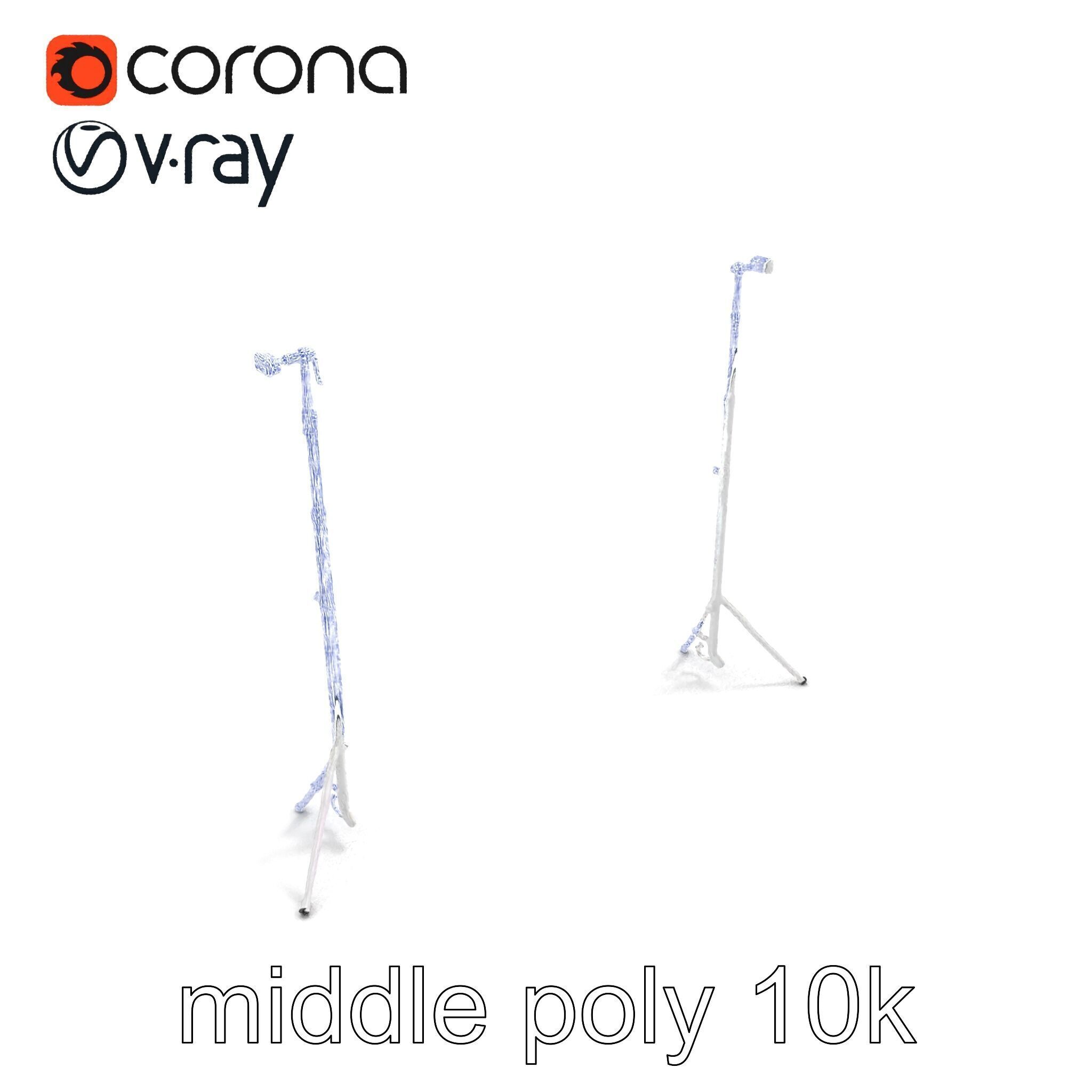 Modular Backdrop Frame System model pack Low-poly 3D model_10