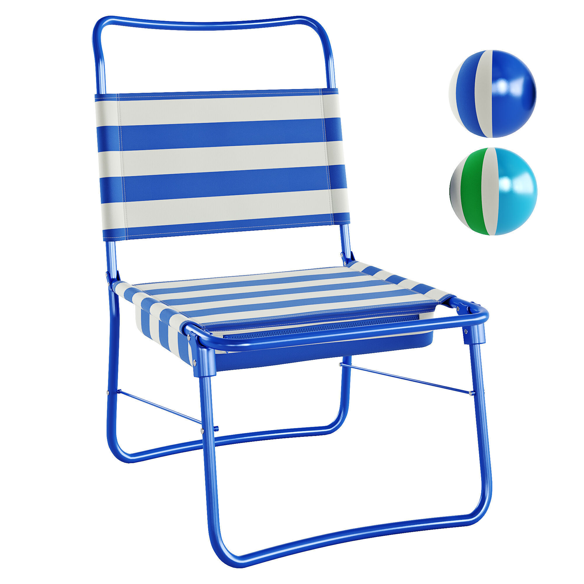 Ikea Strandon Beach chair 3D model_0