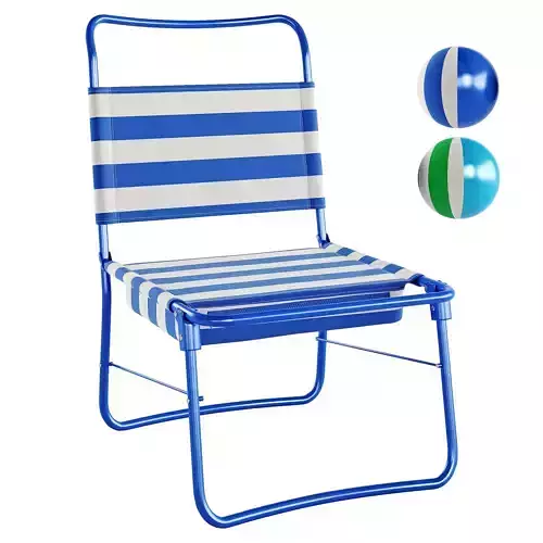 Ikea Strandon Beach chair 3D model