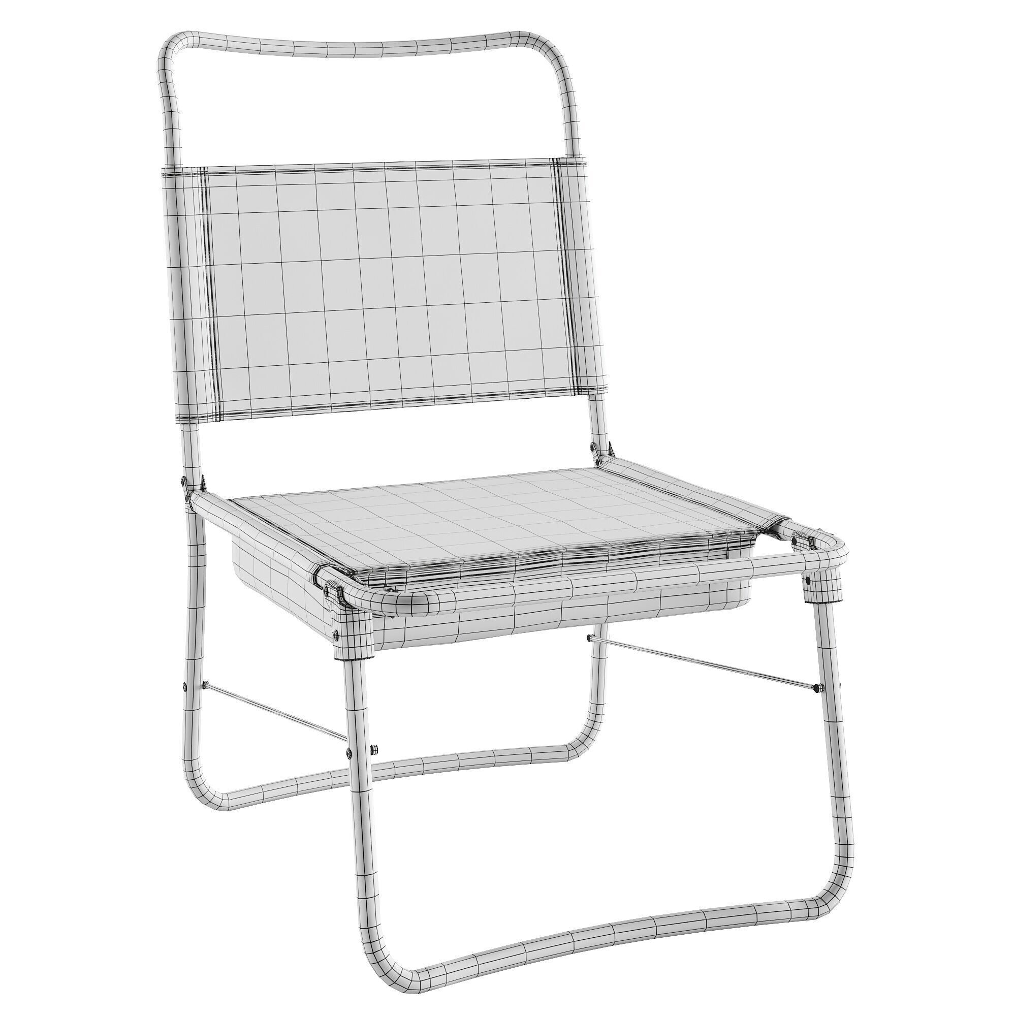Ikea Strandon Beach chair 3D model_3