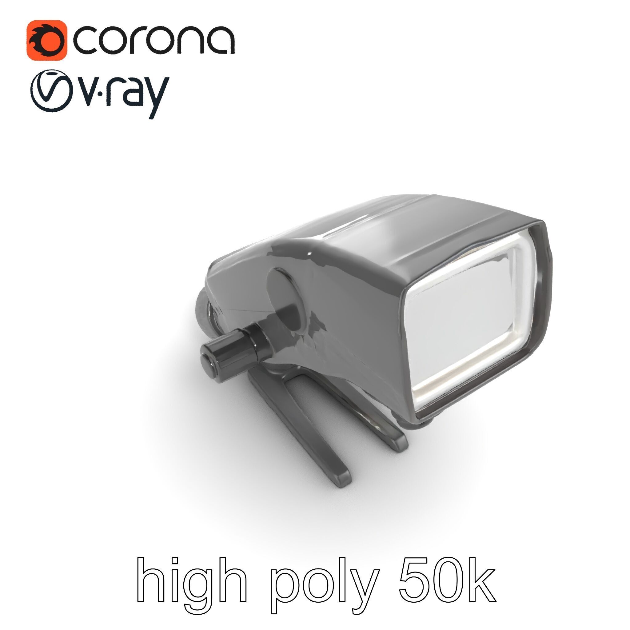 Wireless Flash Unit with Bounce Head model pack Low-poly 3D model_19