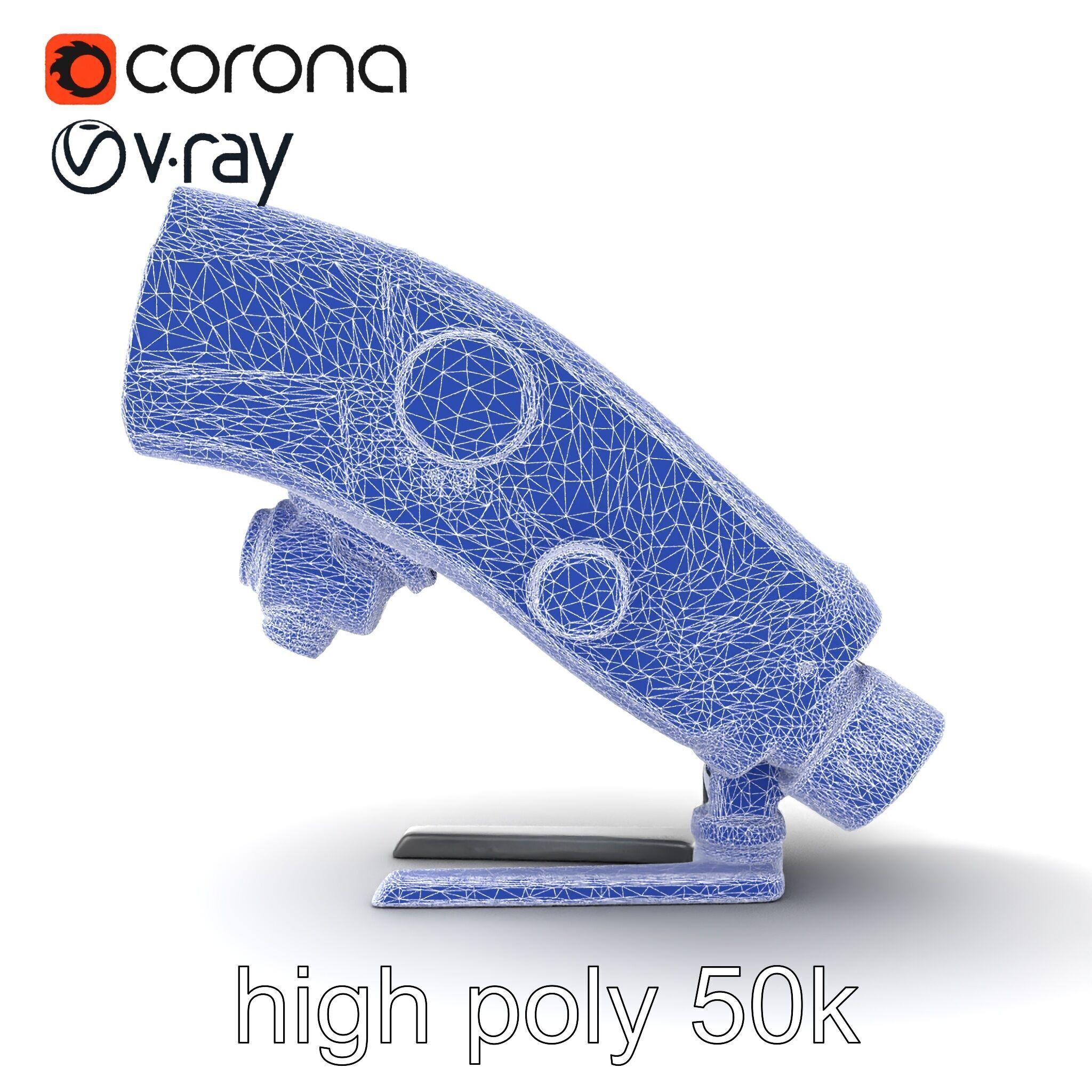 Wireless Flash Unit with Bounce Head model pack Low-poly 3D model_32