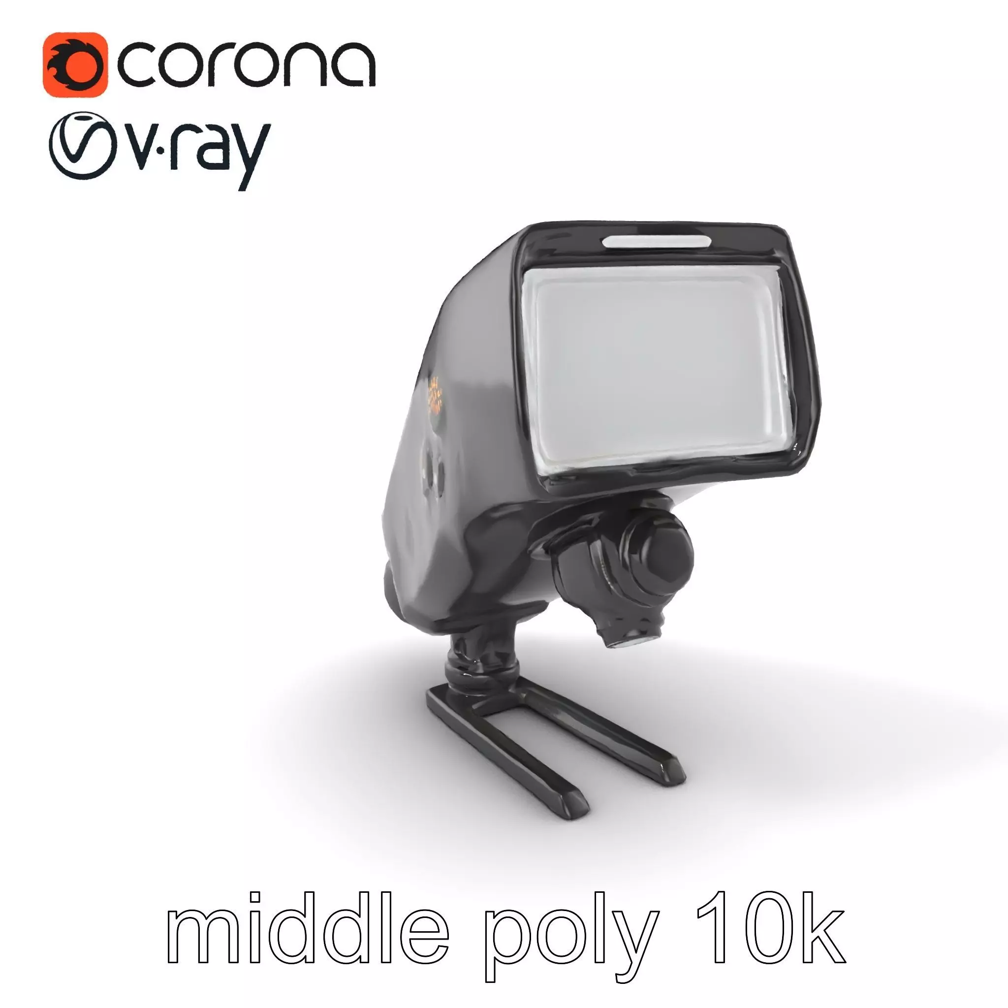 Wireless Flash Unit with Bounce Head model pack Low-poly 3D model_0