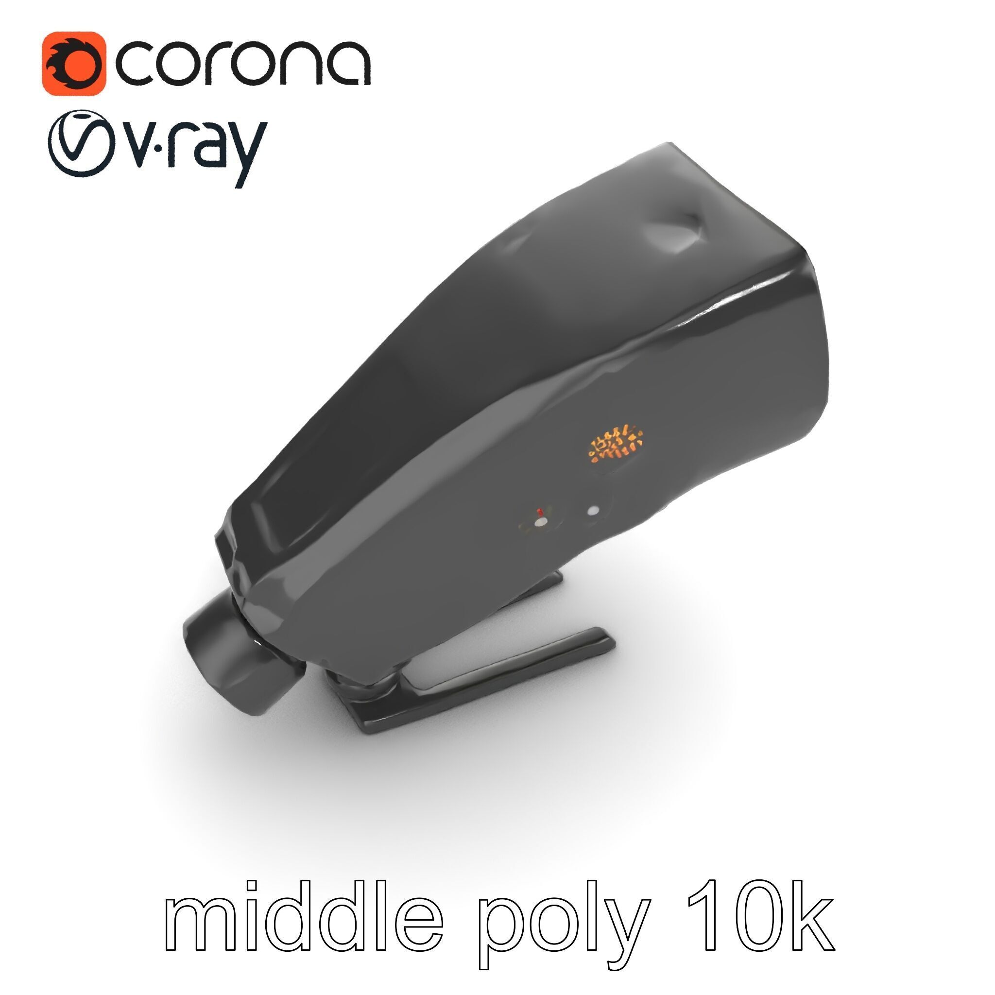 Wireless Flash Unit with Bounce Head model pack Low-poly 3D model_11