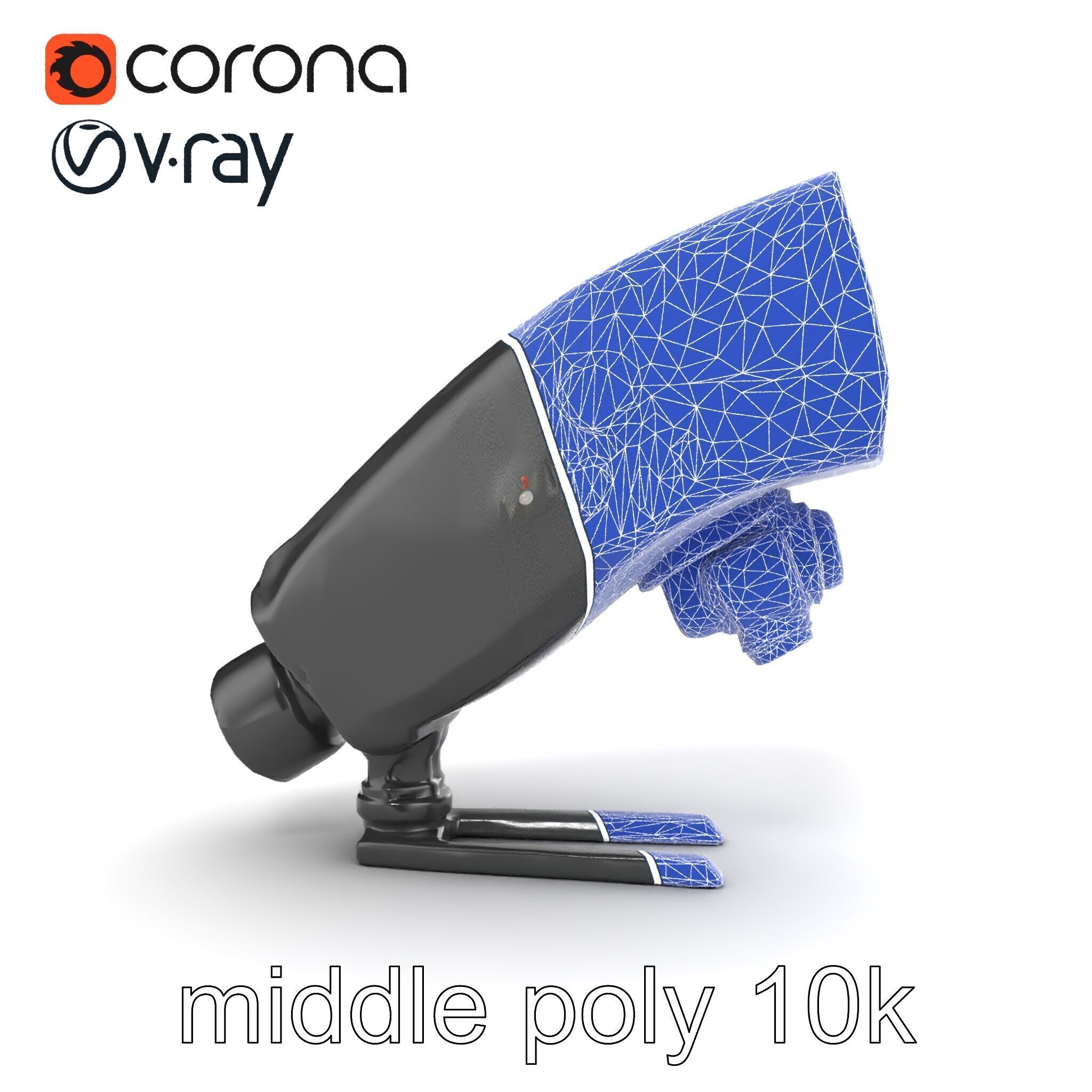 Wireless Flash Unit with Bounce Head model pack Low-poly 3D model_30