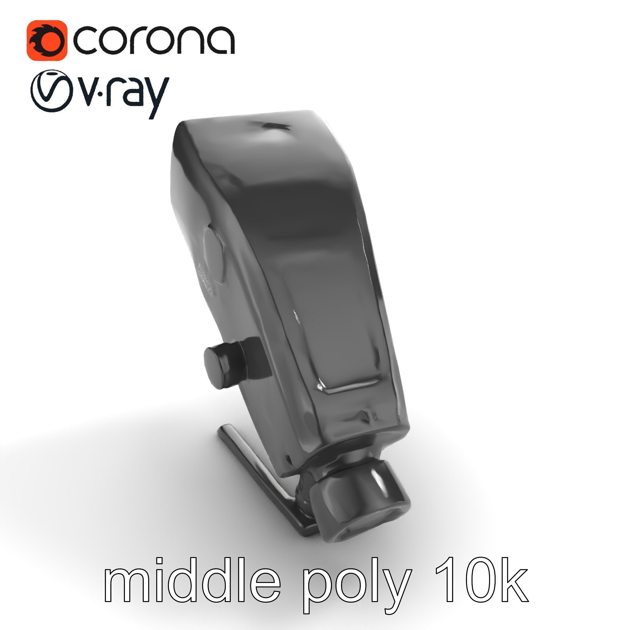 Wireless Flash Unit with Bounce Head model pack Low-poly 3D model_8