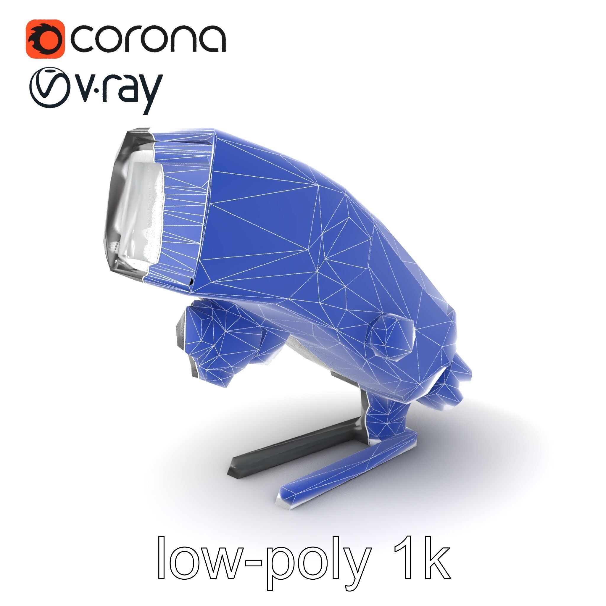 Wireless Flash Unit with Bounce Head model pack Low-poly 3D model_7