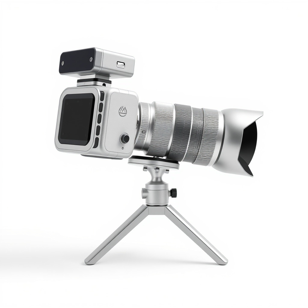 Futuristic Camera Tripod with Rotatable Platform model pack Low-poly 3D model_3