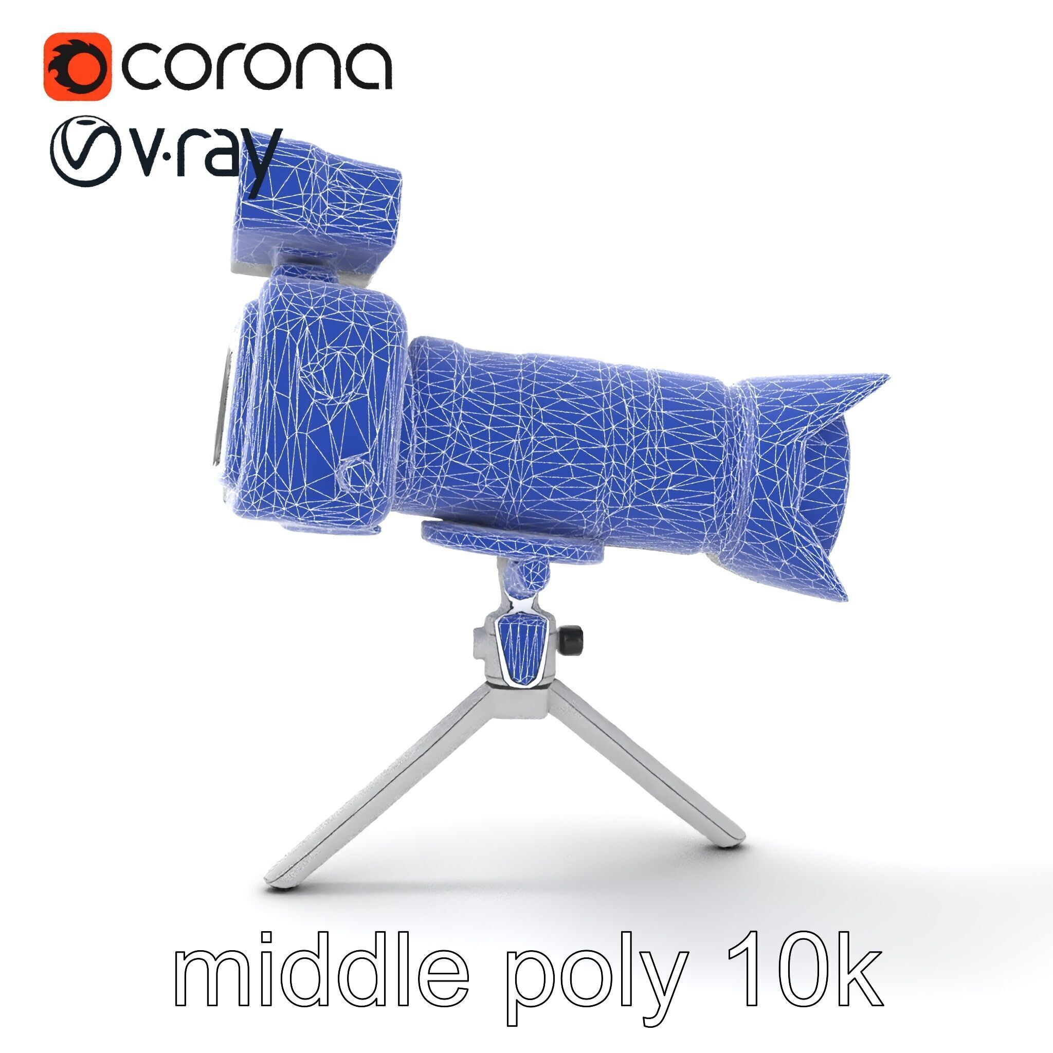 Futuristic Camera Tripod with Rotatable Platform model pack Low-poly 3D model_23