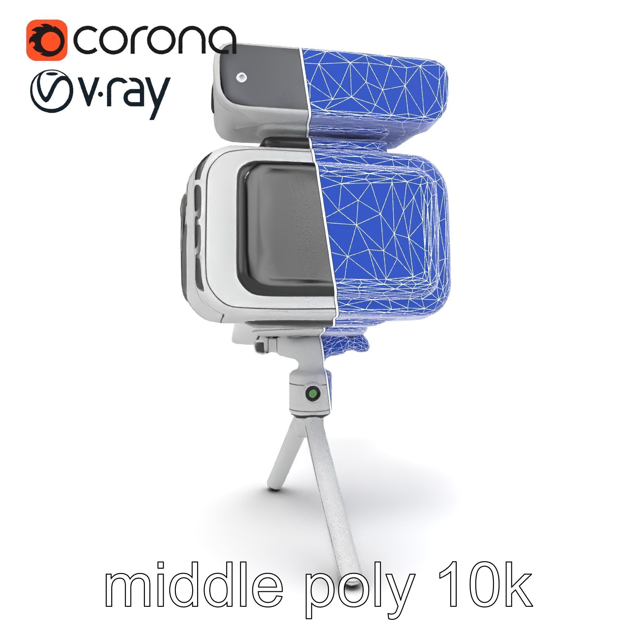 Futuristic Camera Tripod with Rotatable Platform model pack Low-poly 3D model_28