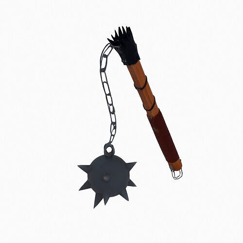 Medieval flail PBR Weapon  3D model