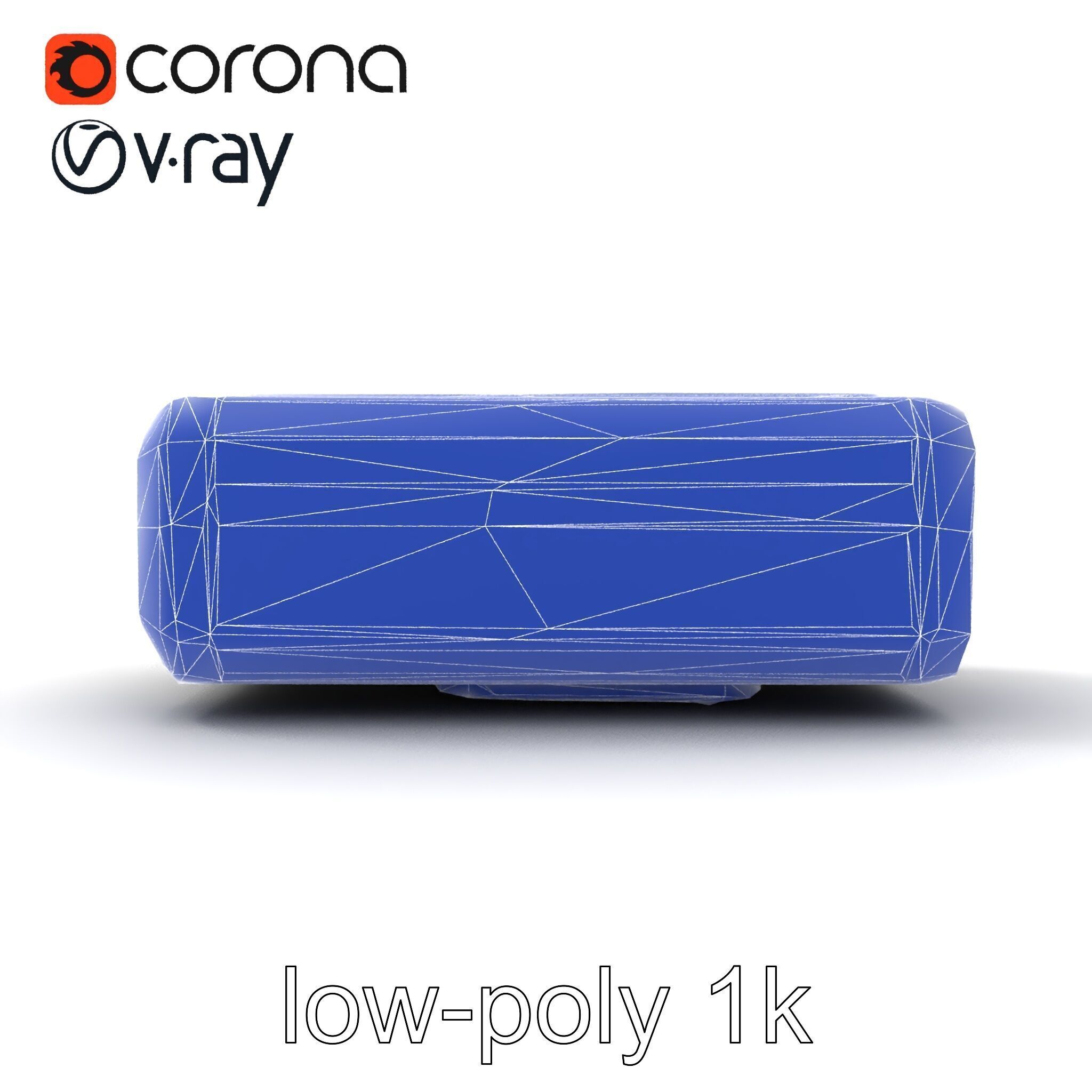 High-Capacity Steel Gray Battery Pack model pack Low-poly 3D model_28