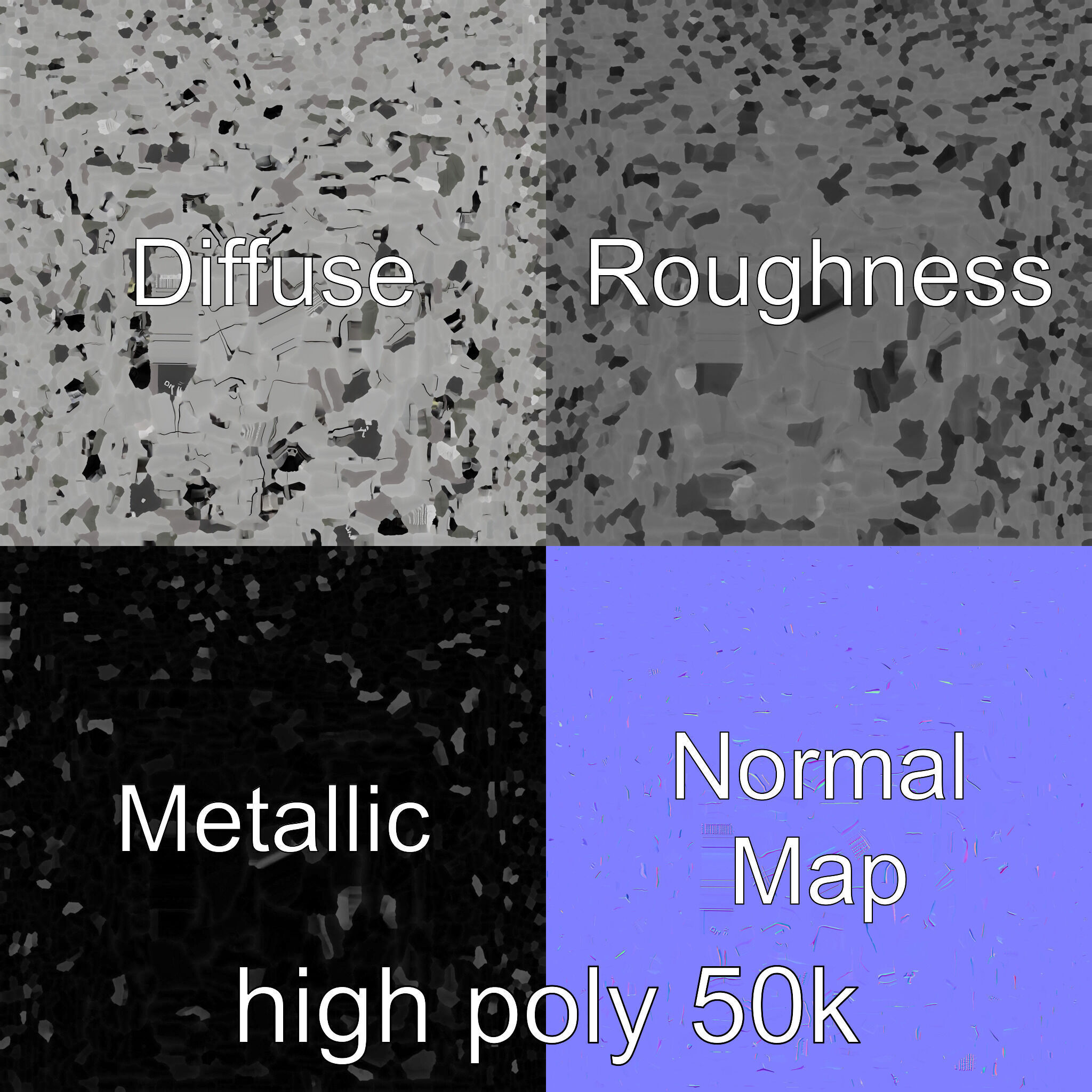 High-Capacity Steel Gray Battery Pack model pack Low-poly 3D model_3