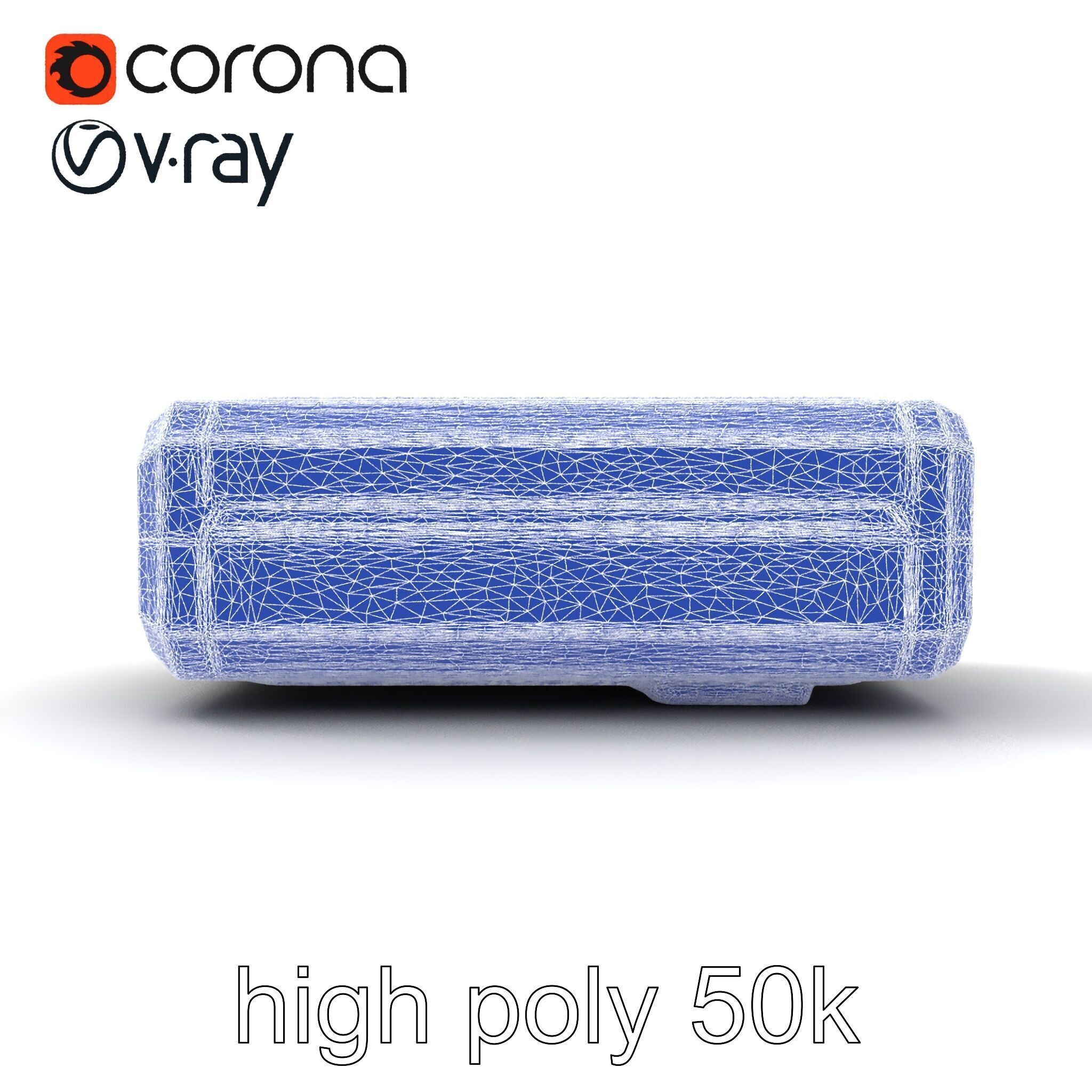 High-Capacity Steel Gray Battery Pack model pack Low-poly 3D model_18