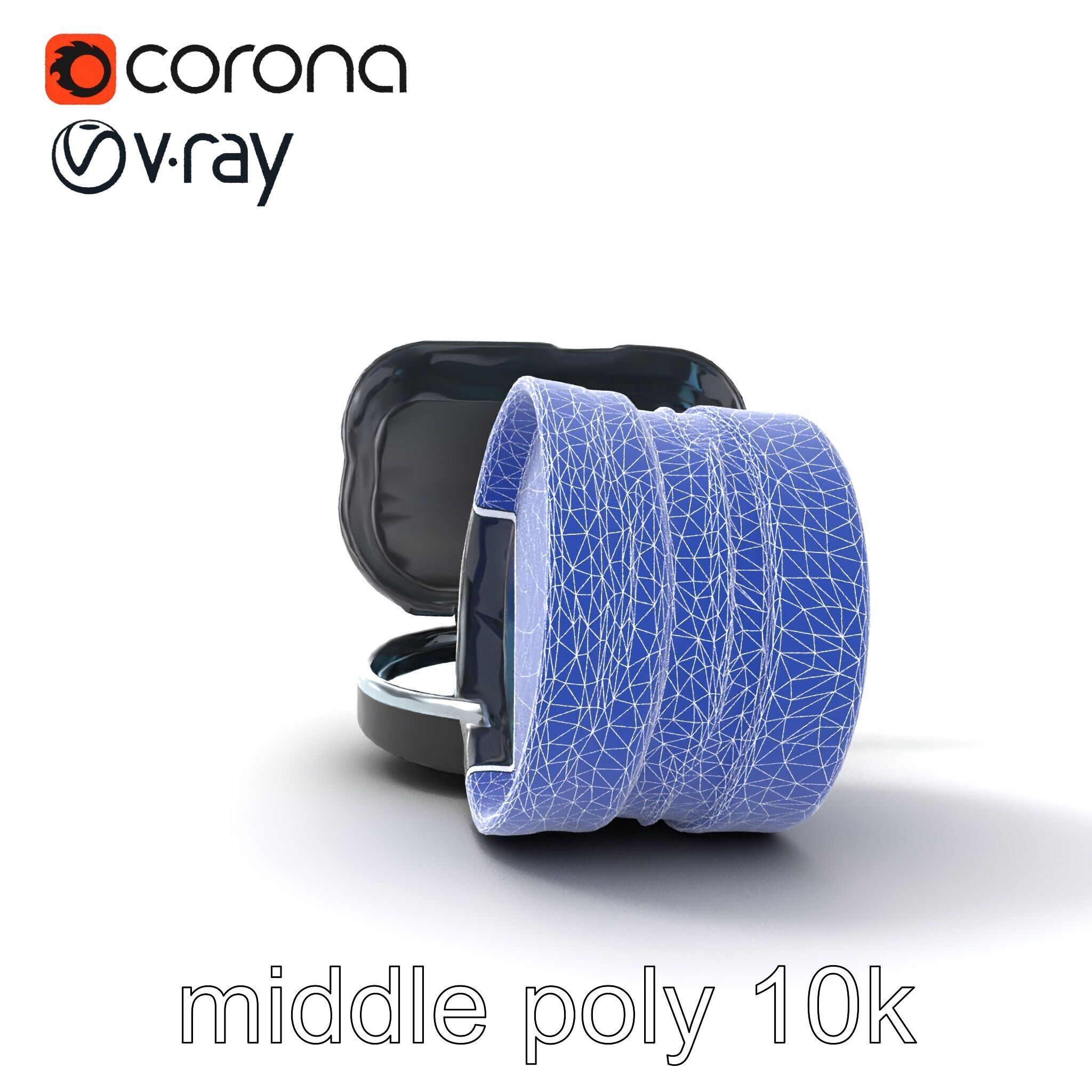 Interchangeable Lens Filter Compact Case Model Pack Low-poly 3D model_31