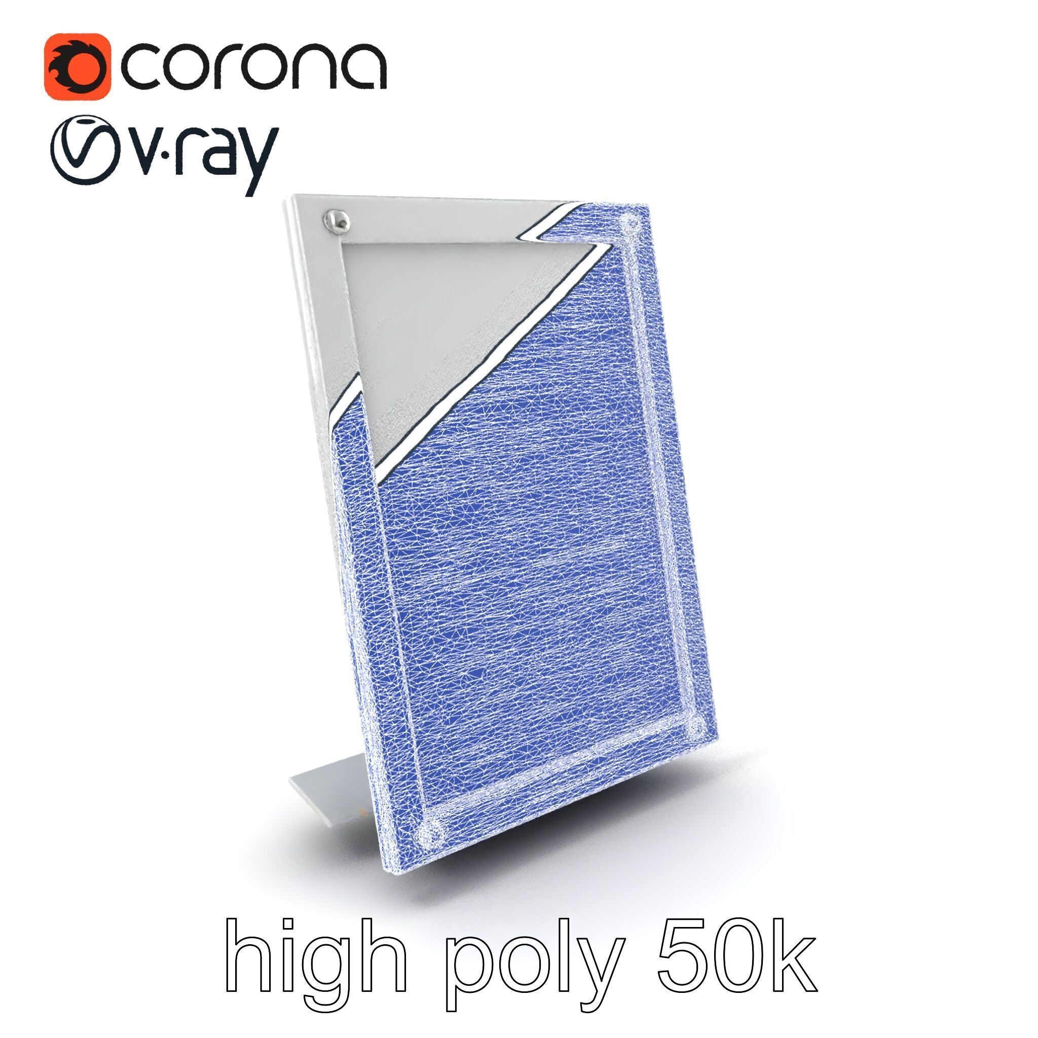 Magnetic Frame Photo Holder Model Pack Low-poly 3D model_1