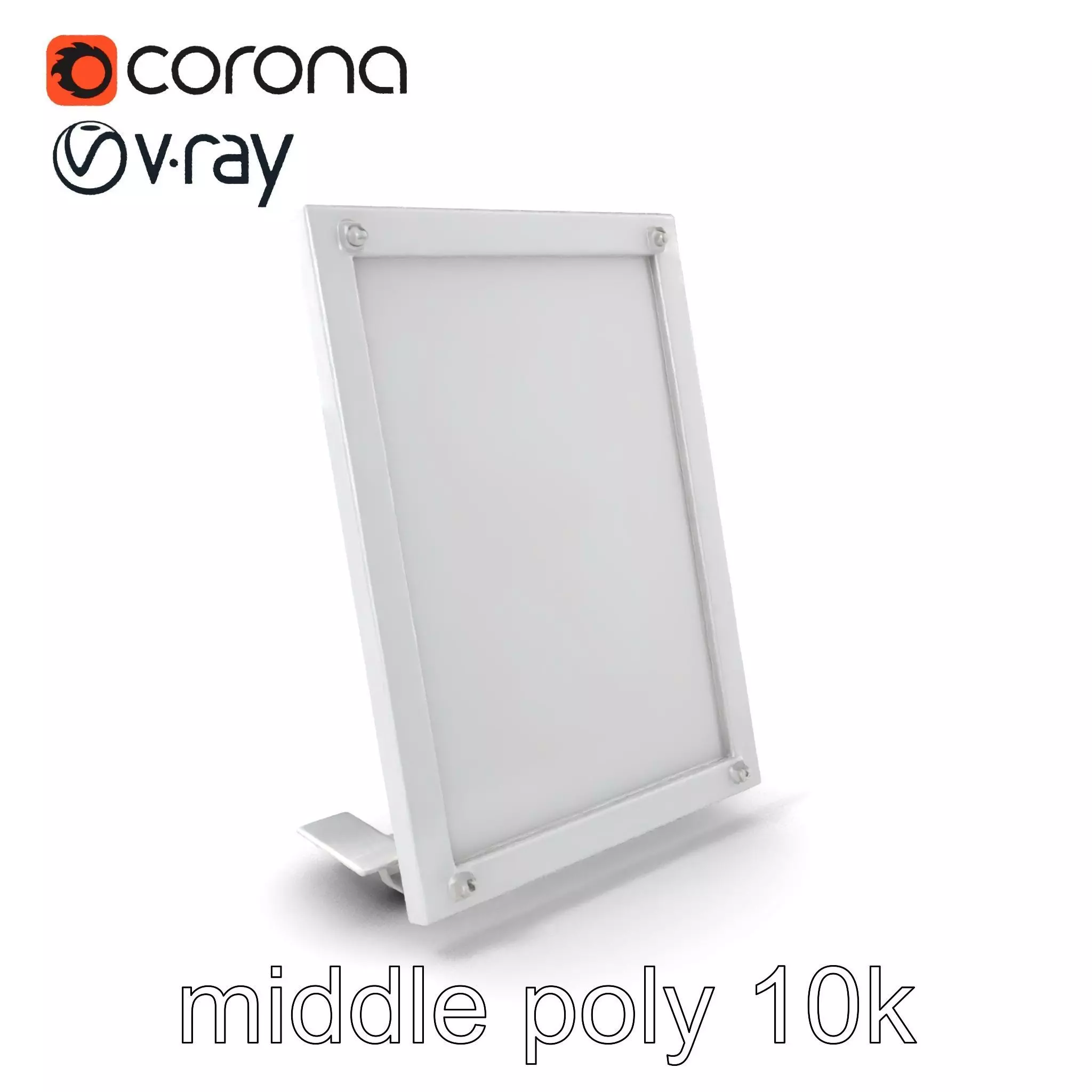 Magnetic Frame Photo Holder Model Pack Low-poly 3D model_0