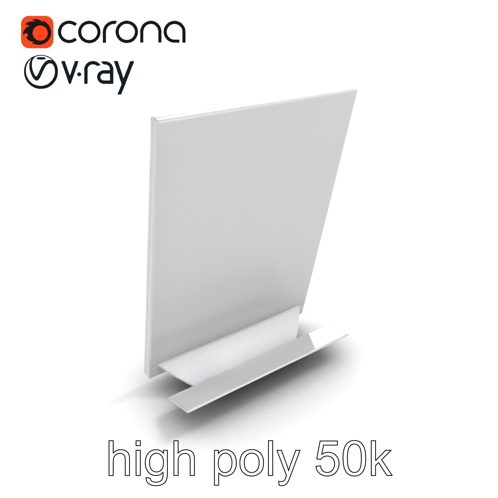 Magnetic Frame Photo Holder Model Pack Low-poly 3D model_9