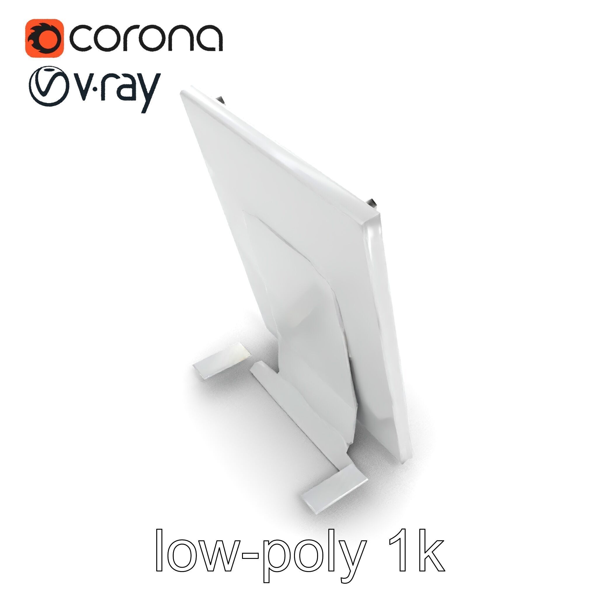 Magnetic Frame Photo Holder Model Pack Low-poly 3D model_19