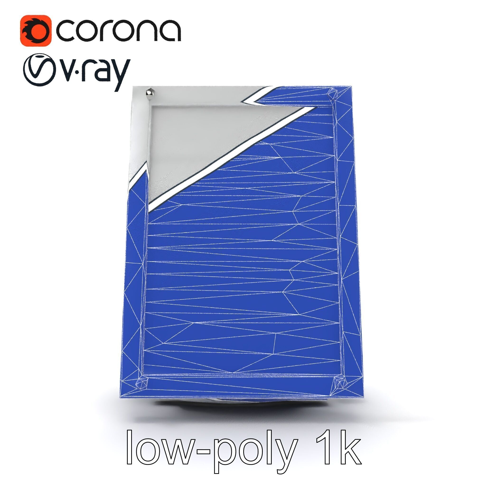 Magnetic Frame Photo Holder Model Pack Low-poly 3D model_30